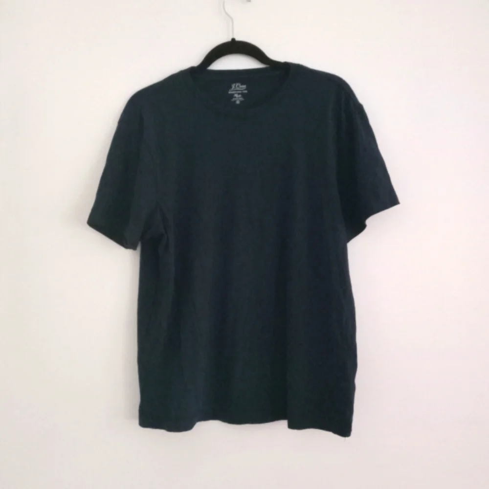 J. Crew Essential Crewneck Navy T-shirt Top Tee M